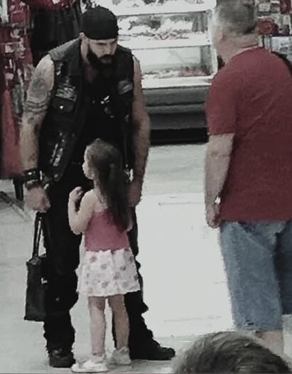 Mute Girl Ran To Scary Biker At Walmart Because She Knew His Secret