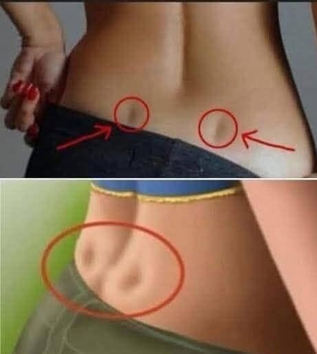 If you have these two holes in your back and…